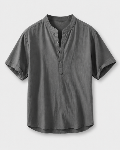 Kurzarm-Camp-Collar-Shirt