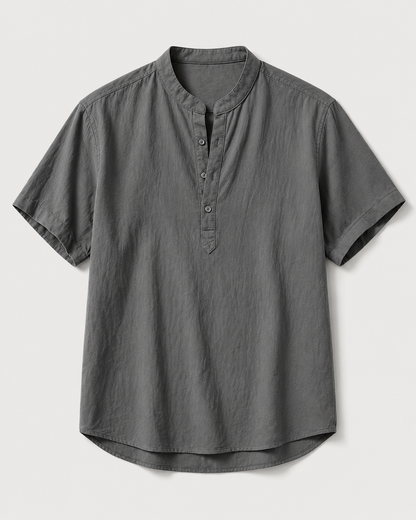 Kurzarm-Camp-Collar-Shirt
