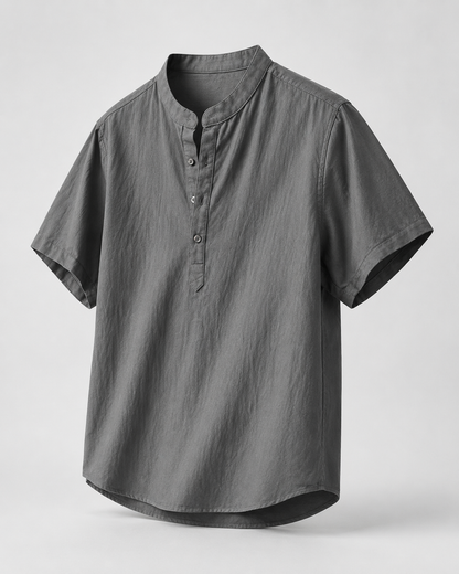 Kurzarm-Camp-Collar-Shirt