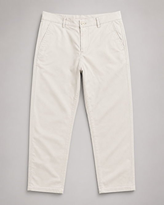 Klassische Chino-Hose mit geradem Bein