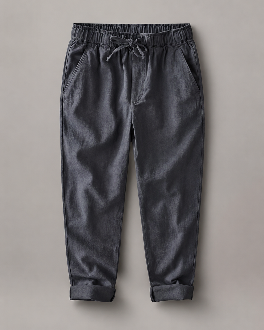 Lockere Hose mit Taper-Schnitt – Anthrazit