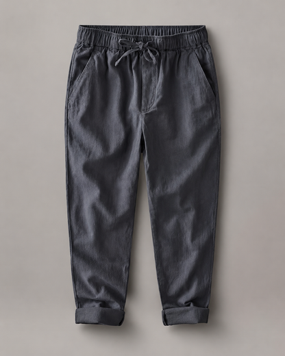 Lockere Hose mit Taper-Schnitt – Anthrazit
