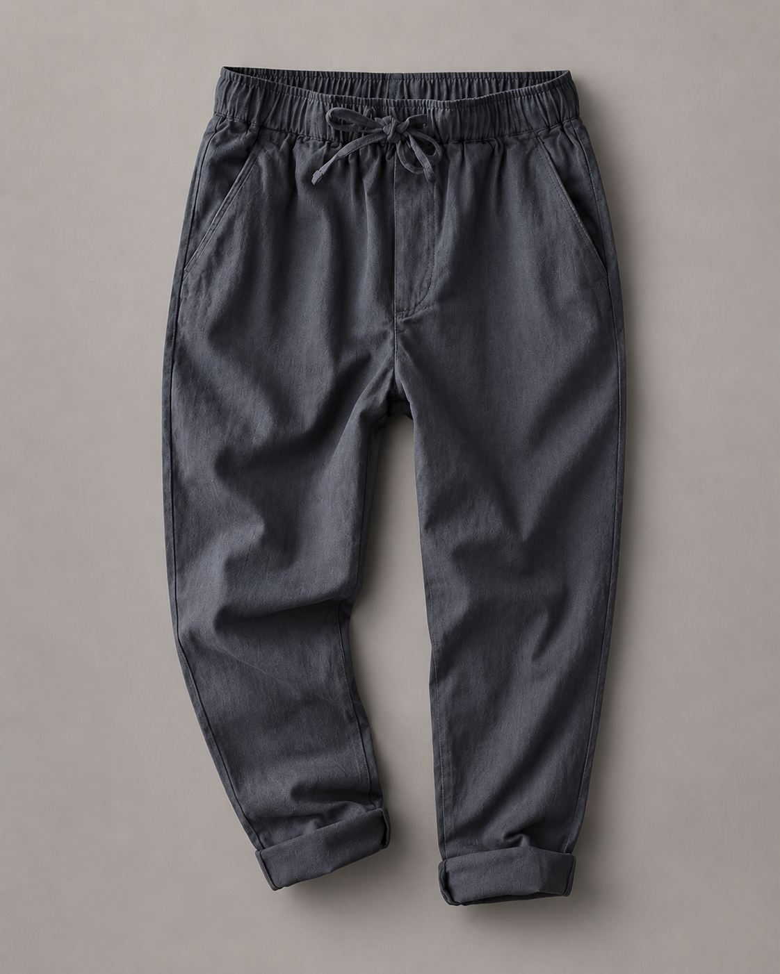 Lockere Hose mit Taper-Schnitt – Anthrazit