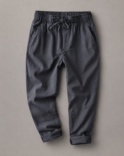 Lockere Hose mit Taper-Schnitt – Anthrazit
