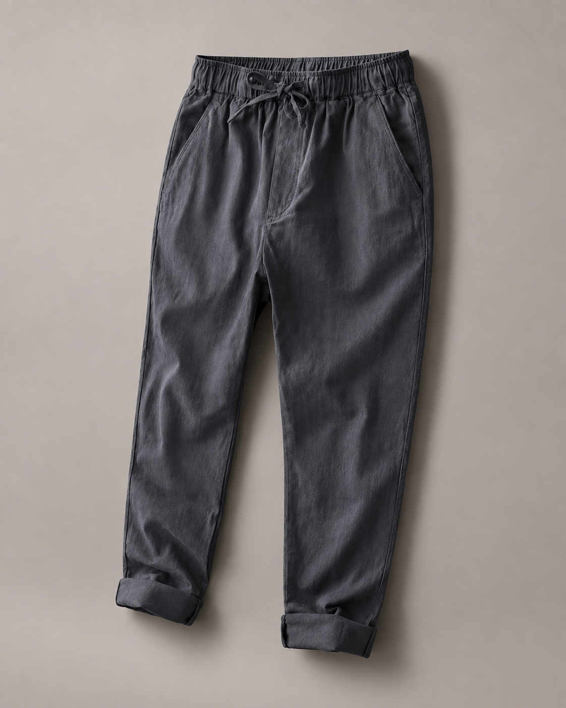Lockere Hose mit Taper-Schnitt – Anthrazit
